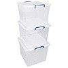 60 litre quality nestable RUB with winged lid