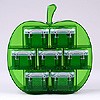 Small apple organiser with 7x0.14 litre boxes