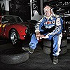 Nick Mason of Pink Floyd with his Ferrari 250GTO
