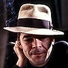 Ian Dury takes a break from a recording session, London, UK, 1980
