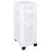 Slimline storage tower with 1x3.5 + 1x6 + x11.5 litre Really Useful Drawers